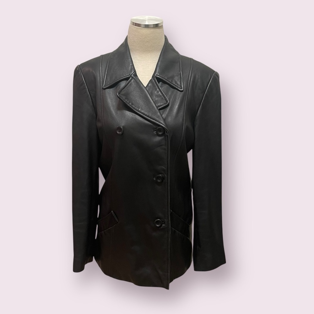 Valerie Stevens Black Leather Jacket